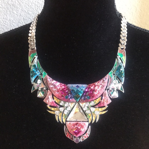 Authentic Swarovski Tangara necklace. NIB Special Aurora Necklace - Picture 1 of 17